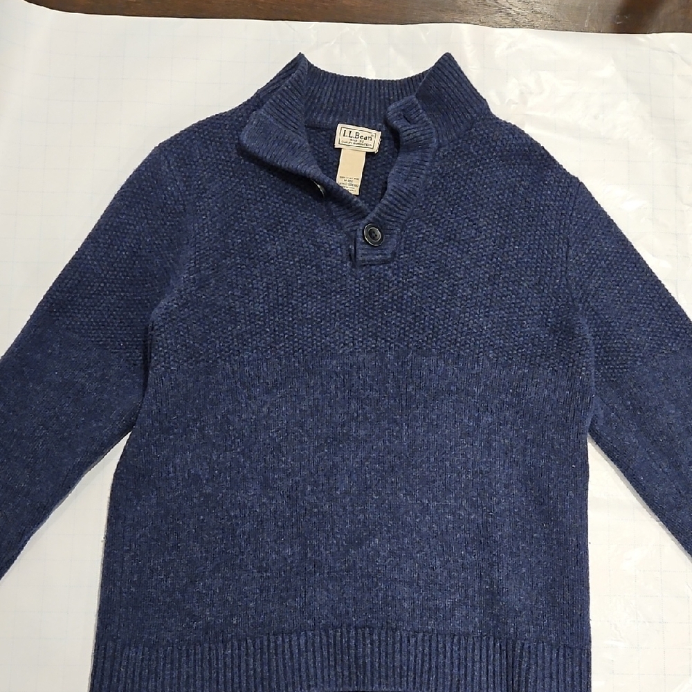 L.L. Bean Men's Navy Turtleneck Sweater
